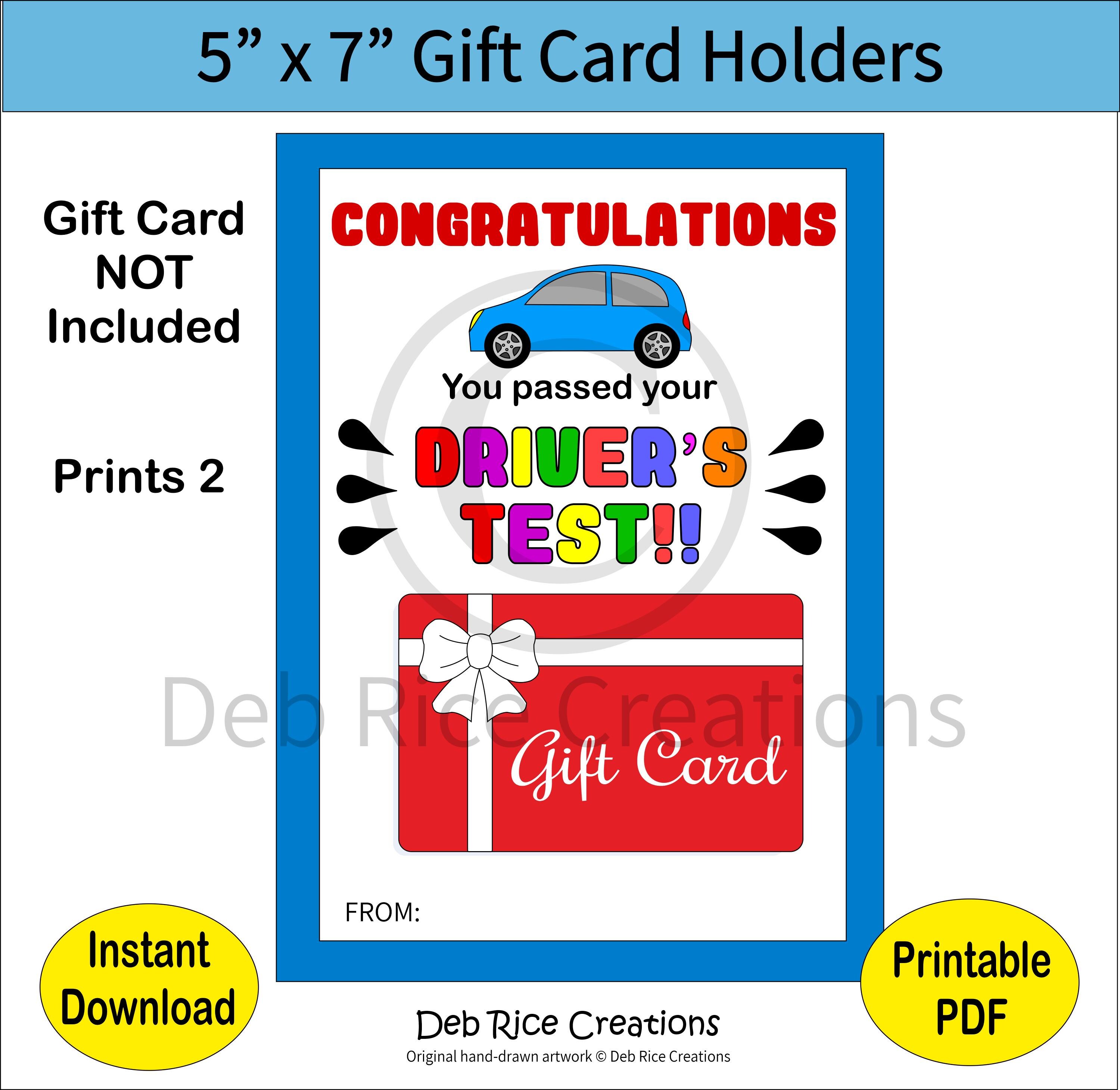 Luvart Passed Driving Test Gifts - Congratulations On Passing Your Driving Test Card, Drive Safe Keyring, New Driver Gift, Just Passed Driving Test Gifts For Boyfriend Girlfriend Son Daughter