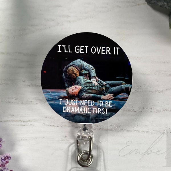 Funny Drama Retractable Badge Reel Holder for ER Nurses and Medical Professionals Gift Topper