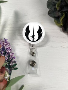 Star Wars Baby Yoda Jedi Mandalorian Starbucks Retractable Badge Holder  Nurse ID