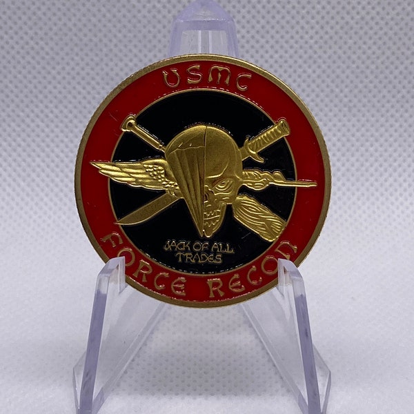 U.S. Marine Corps Military Force Recon Challenge Coin