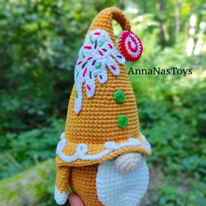 Gnome snowman,gnome deer,Christmas tree gnome,gnome Santa and gingerbread gnome,Crochet gnome pattern,Crochet PDF pattern English_US terms image 10