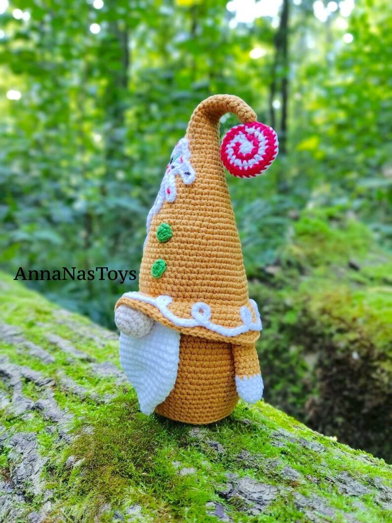 Сhristmas Gingerbread Gnomeboy,crochet Gnome Amigurumi Pattern