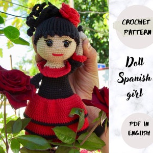 Spanish Girl Doll Crochet Pattern PDF (English_US terms)