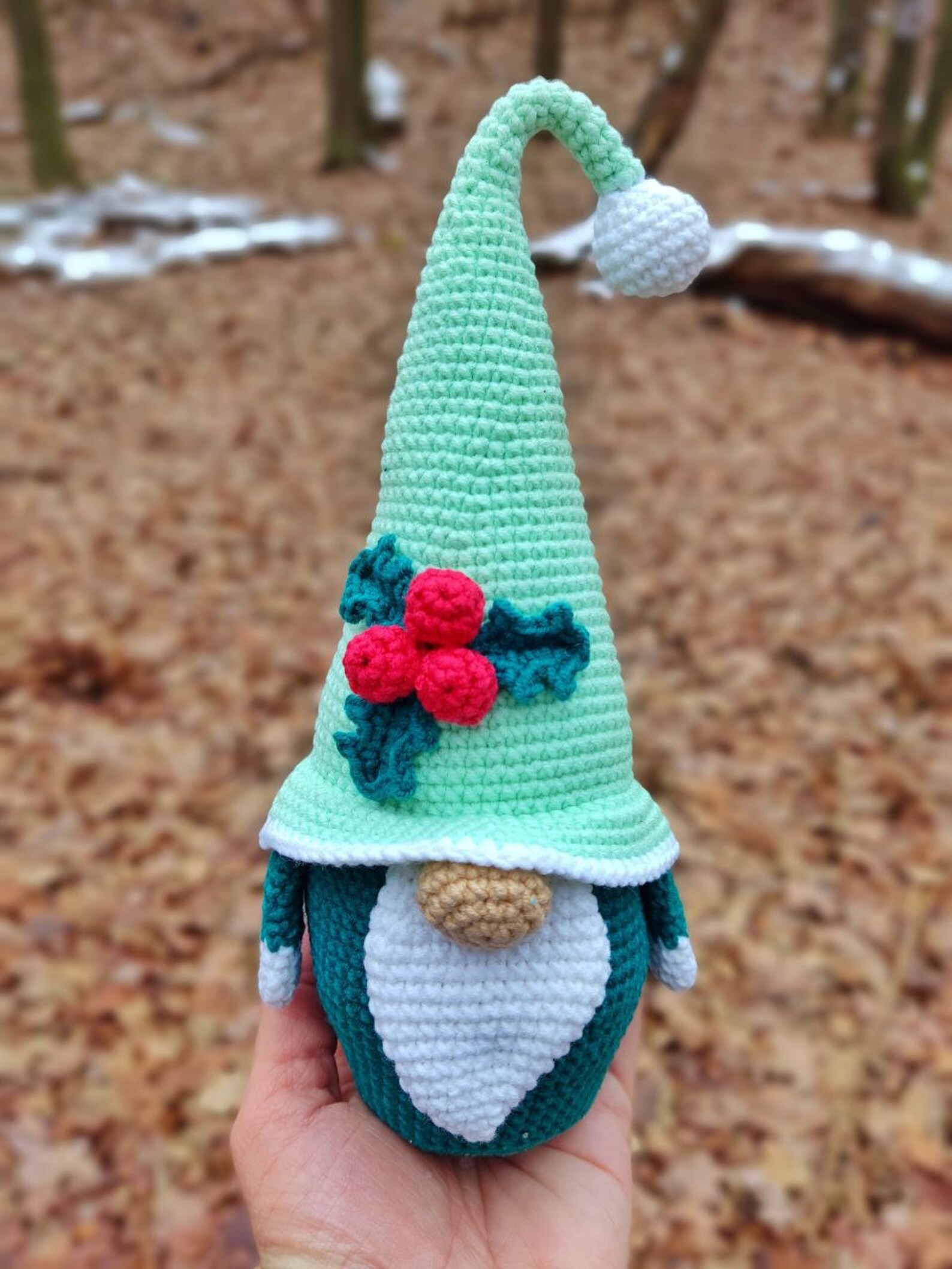 Christmas Gnome Crochet Gnome Amigurumi Pattern Gnome Santa Etsy
