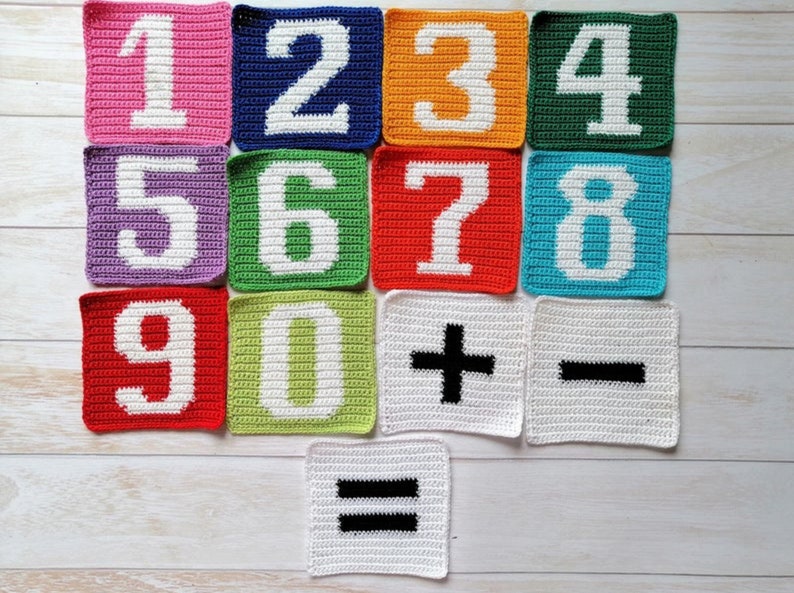 Crochet Numbers and Symbols Amigurumi Pattern PDF (english_us Terms ...