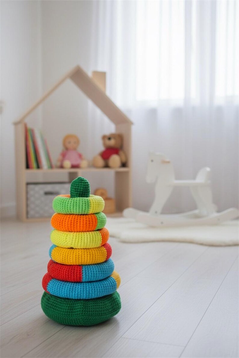Crochet Amigurumi Multi-color Stacking Rings PDF Pattern (english_us ...
