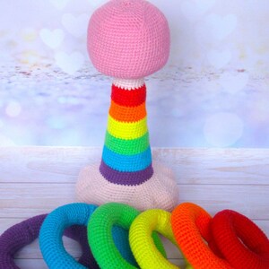 Crochet Amigurumi Stacking Rings Rainbow PDF Pattern - Etsy
