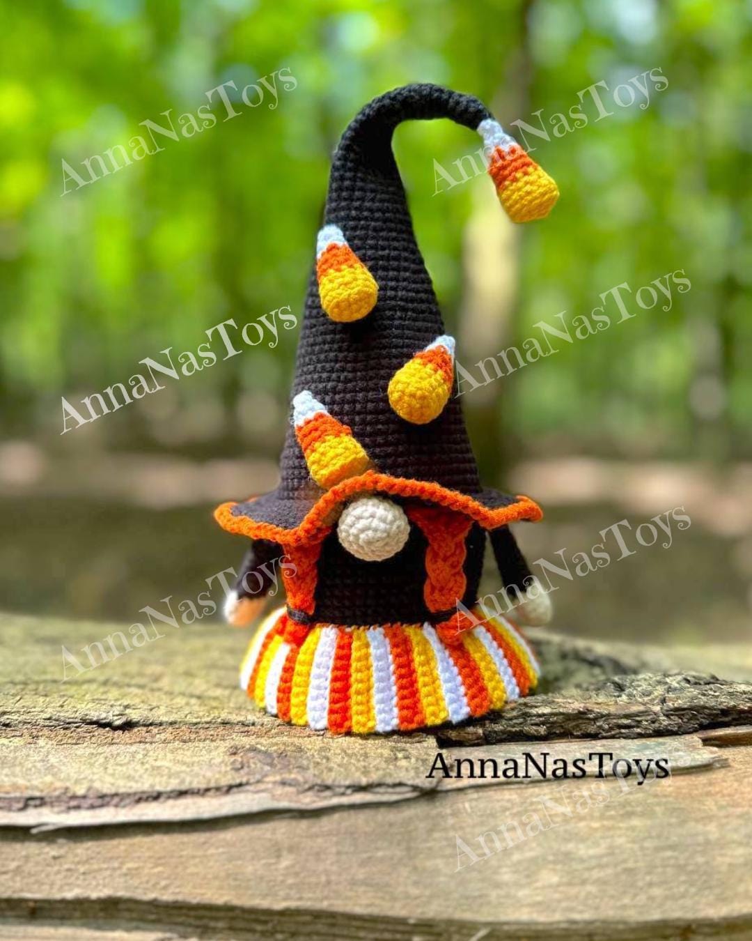 Gnome Candy Corn (girl), Amigurumi Pattern, Halloween Decor, Crochet ...