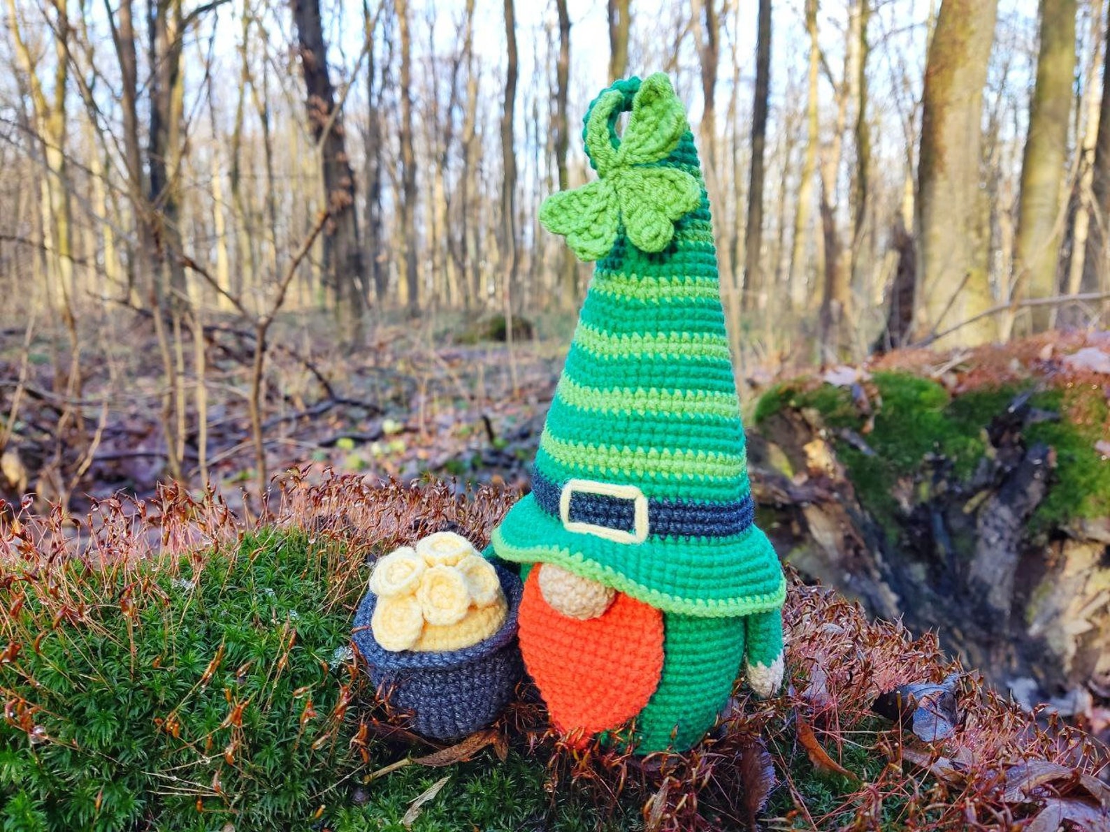 crochet st patricks day wreath