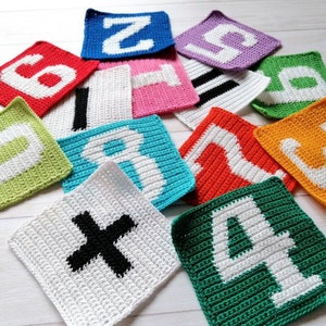 Crochet Math Signe Crochet Numbers and Symbols Amigurumi Pattern PDF (english_us Terms ...