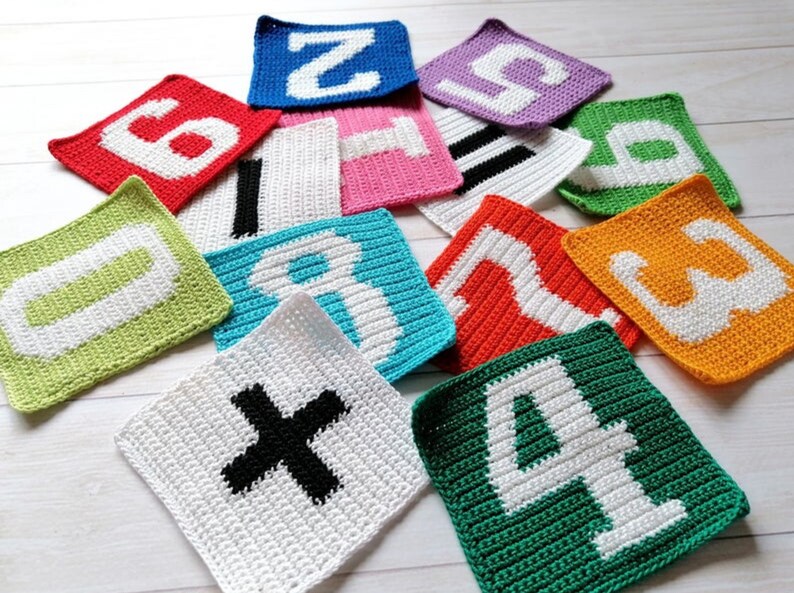 Crochet Numbers and Symbols Amigurumi Pattern PDF (english_us Terms ...