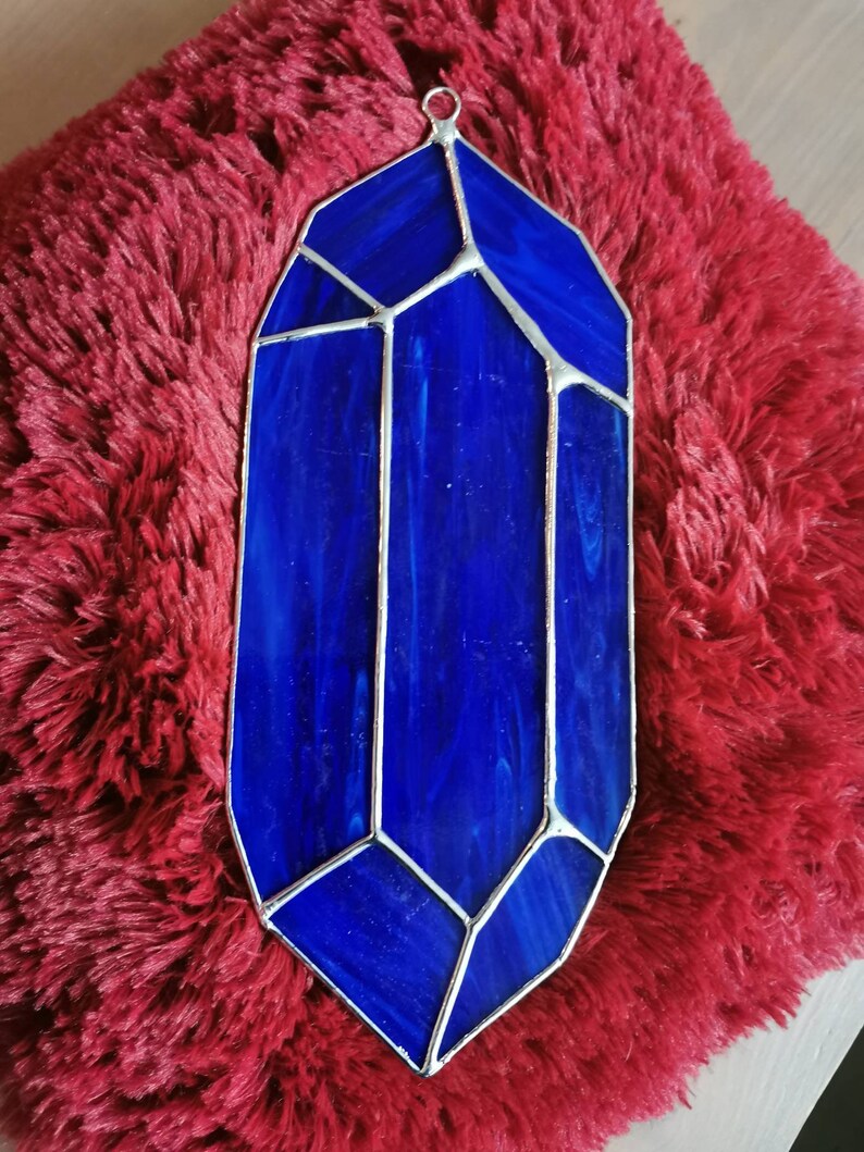 Edelsteen glas in lood tiffany raamhanger suncatcher ...