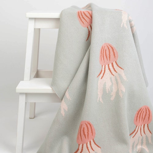 Jellyfish Baby Blanket Etsy
