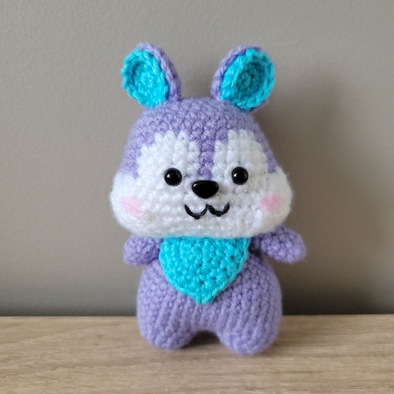 Squirrel Mang K-pop crochet character