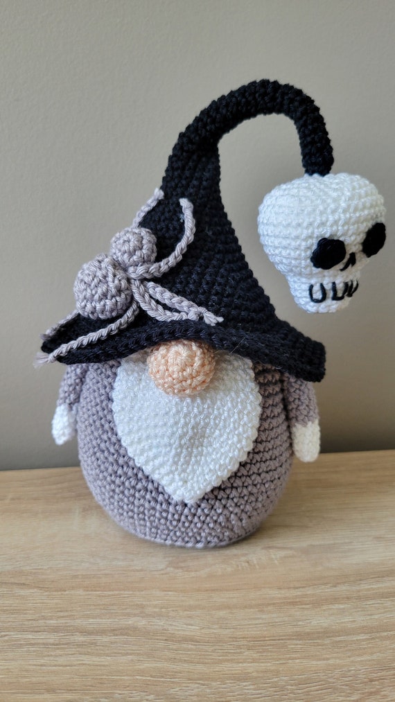 Gnome crochet Halloween decoration