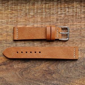 SALE! LAST ONE Cognac Leather Watch Band / Strap | Pueblo Leather | Vintage Strap | Handmade in London