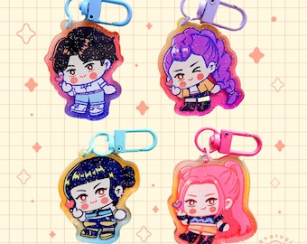 Kpop Demon Hunter Acrylic Charms | KPDH Cute  Keychain | Kawaii Acrylic Charms | Birthday and Christmas
