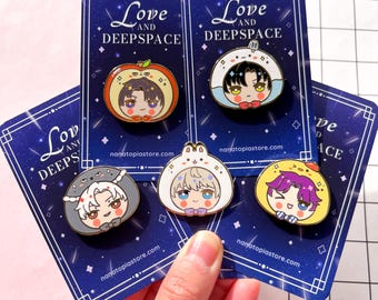 Love and Deepspace Enamel Pin | Cute LADS Pin | Caleb Sylus Zayne Rafayel Xavier | Birthday Gift | Girlfriend Gift