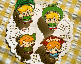 The Legend of Zelda Link Gliding Enamel Pins | Birthday Gift | Girlfriend Boyfriend Gamer Gift