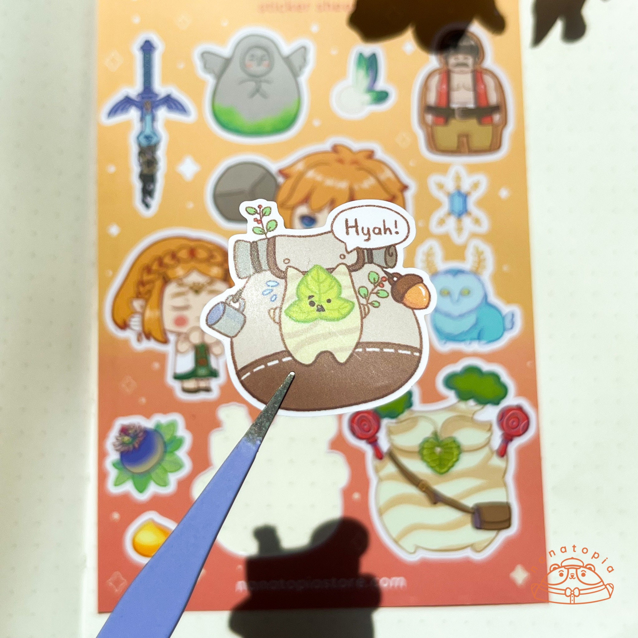 Totk Sticker TOTK Sticker Sheet | Food Pun Stickers | Cute Food Drink Stickers ...