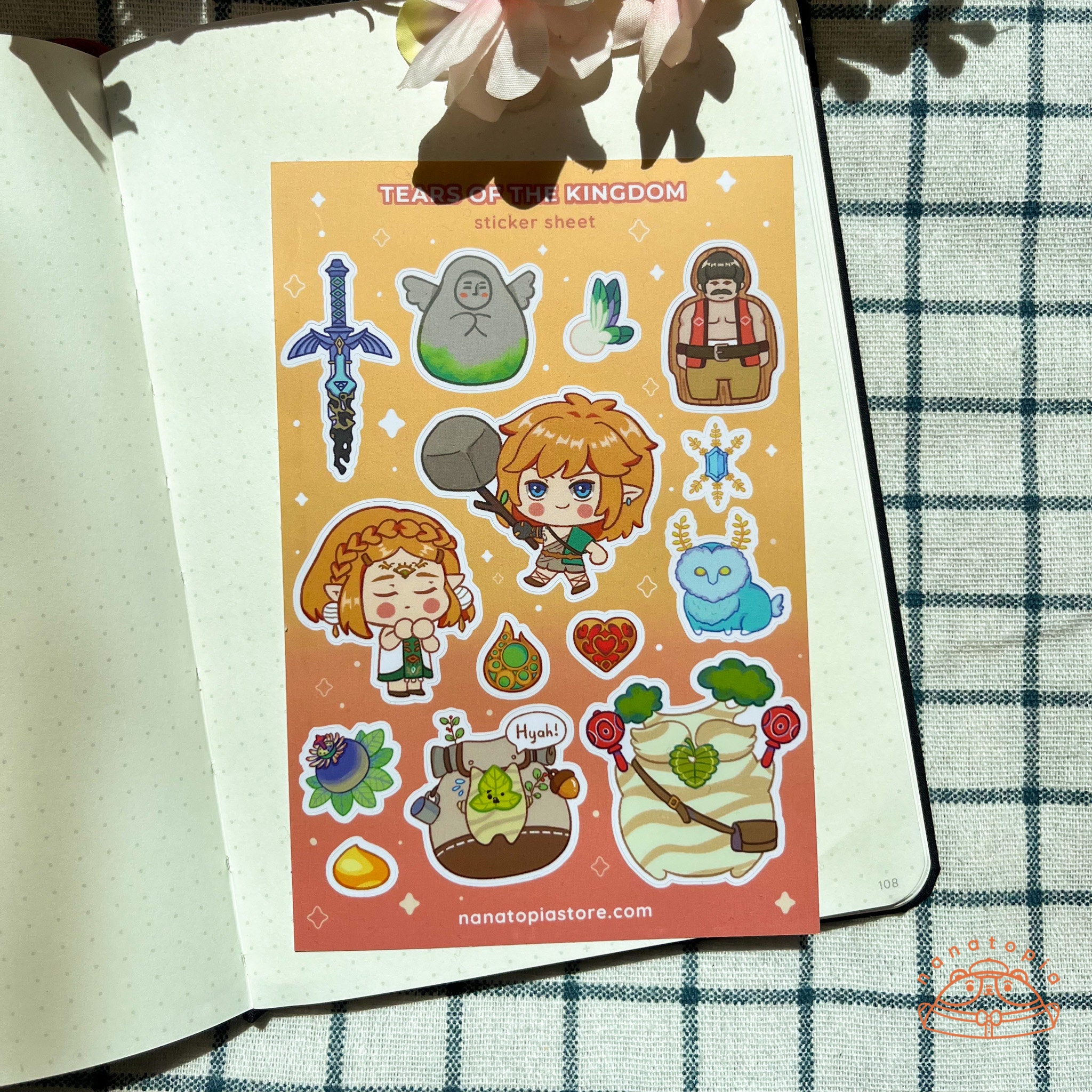 Totk Sticker TOTK Sticker Sheet | Food Pun Stickers | Cute Food Drink Stickers ...