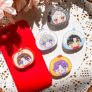 Love and Deepspace Phone Grip | Cute LADS Phone Grip | Caleb Sylus Zayne Rafayel Xavier | Birthday Gift | Easter Gift
