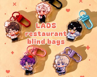 Love and Deepspace Gacha Blind Bag Acrylic Charms | LADS Kawaii Cute Glitter Epoxy Keychains | Birthday Gift | Christmas Gift