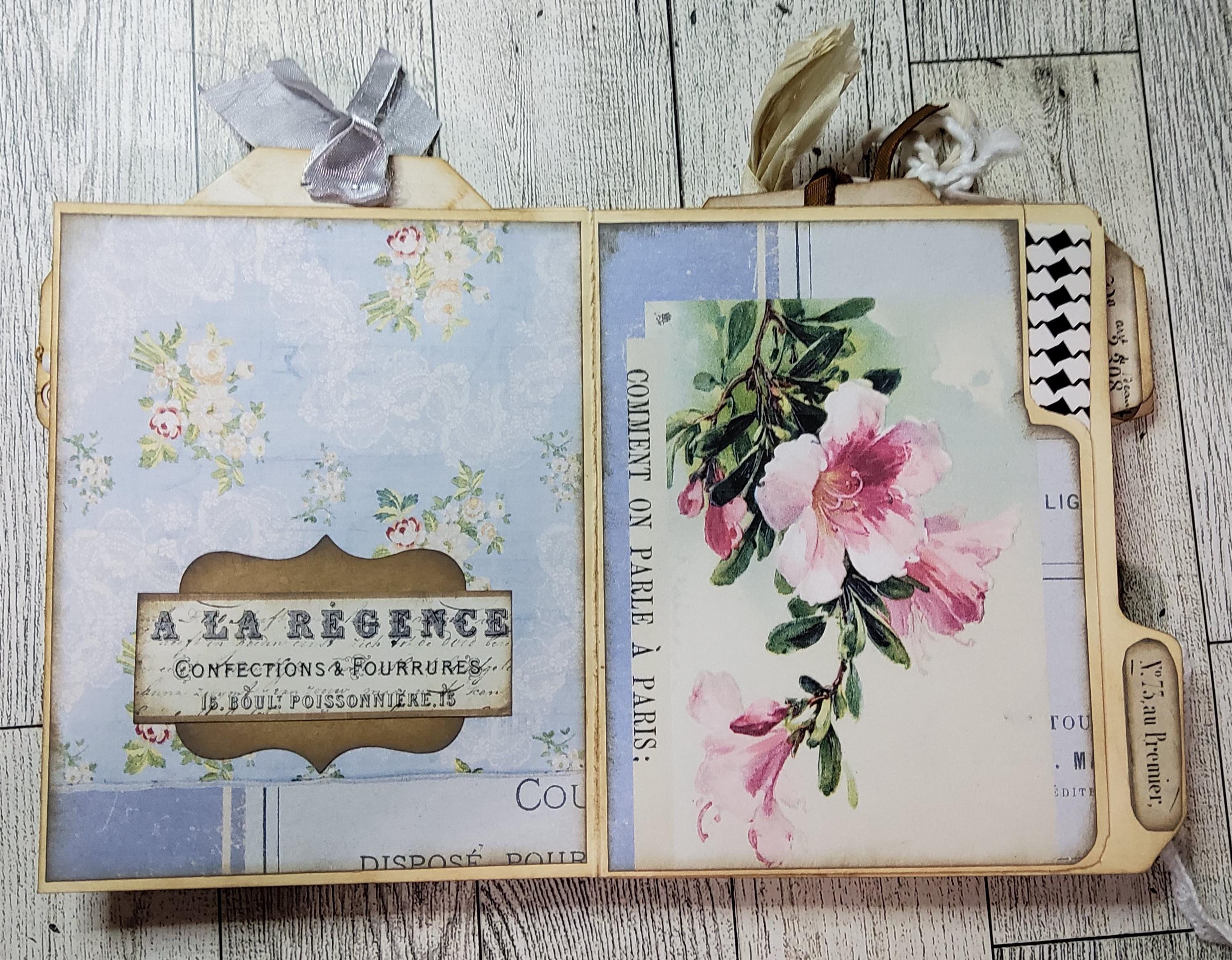 French Country File Folder Book - Etsy