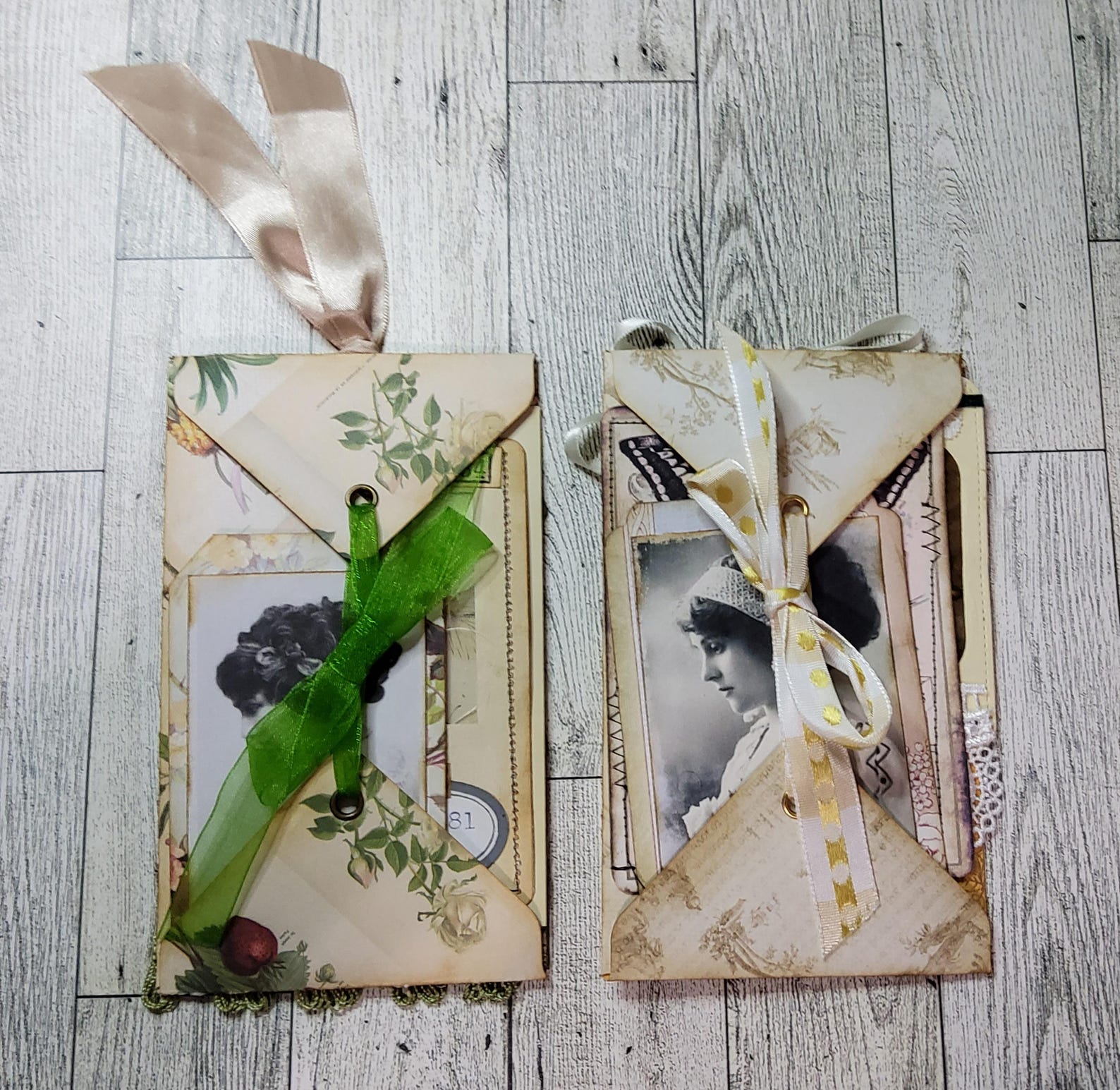 Altered Envelope Flip Folios, Set of 2 - Etsy