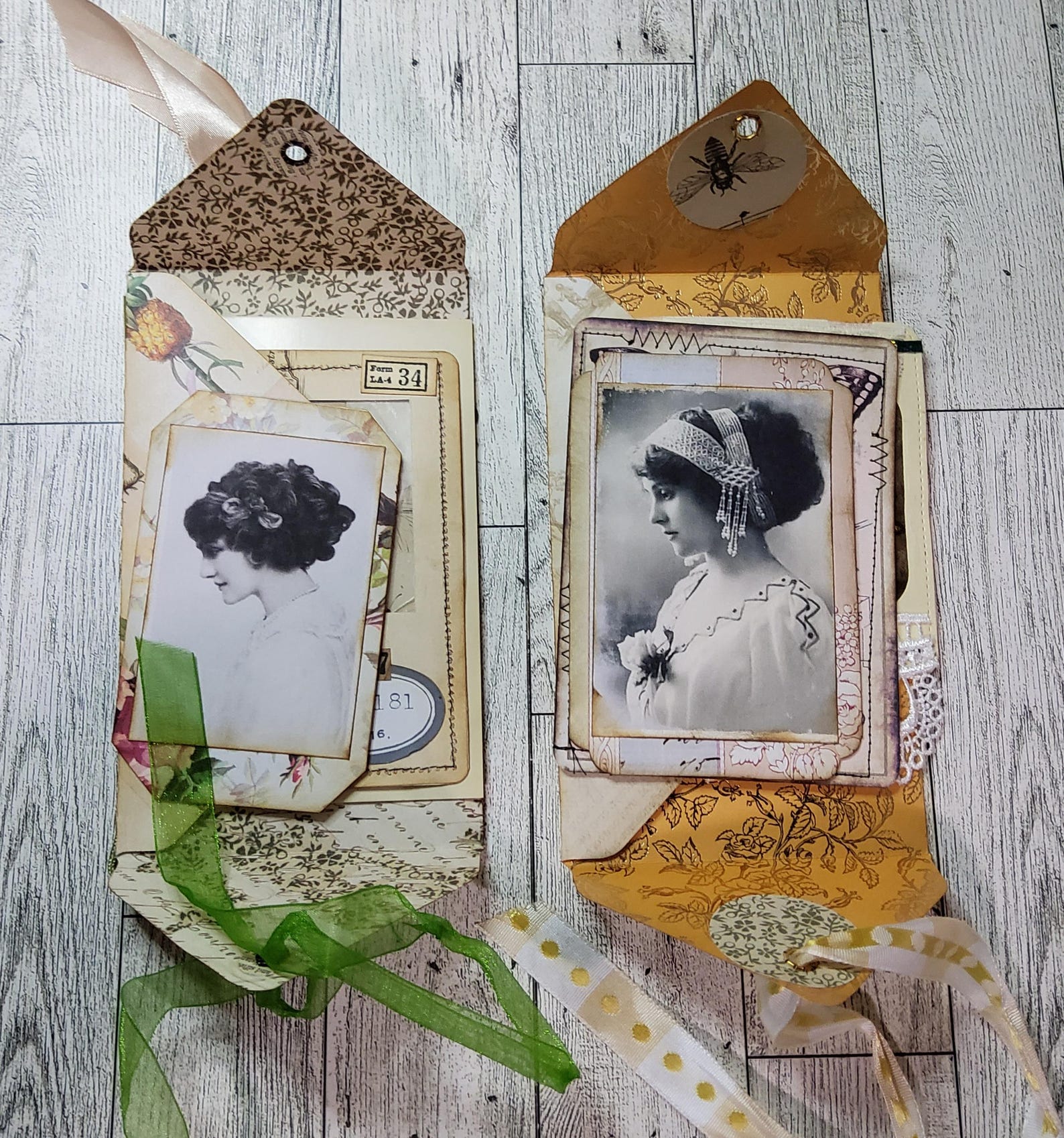 Altered Envelope Flip Folios, Set of 2 - Etsy