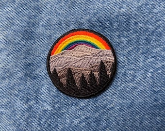 Ally Pride Aufnäher: Dezentes LGBTQ+ Motiv, Gesticktes Motiv (4 cm)