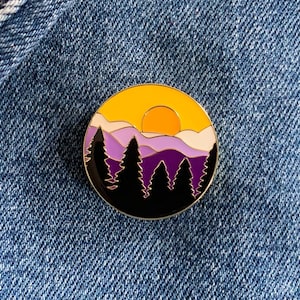 Subtle nonbinary flag enamel pin mountain pin pride pin enamel cute pin set pins laple pin hard enamel pin gift for her Christmas gifts