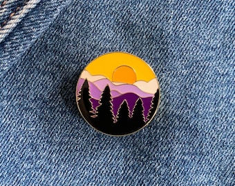 Subtle nonbinary flag enamel pin mountain pin pride pin enamel cute pin set pins laple pin hard enamel pin gift for her Christmas gifts