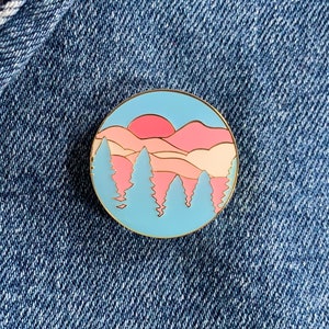 Subtle transgender flag enamel pin mountain pin pride pin enamel cute pin set pins laple pin hard enamel pin gift for her Christmas gifts