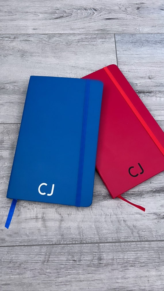 Personalised Notebooks With Initials Etsy