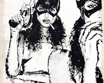 Double Trouble, 36" x 60", Original Painting