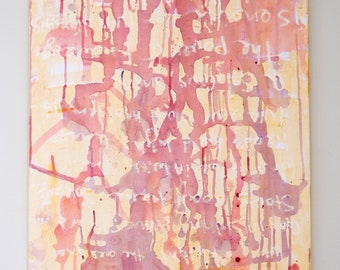 Short Love Story, 24 x 36, Acrylic & Pastel on canvas