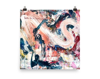You, 18"x18" Art Print