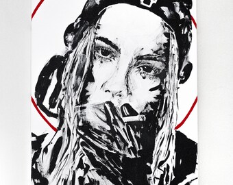 Fighters, 24 x 36, Acrylic on canvas