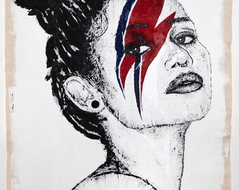 Electric Eye, 35" x 60", Original Painting