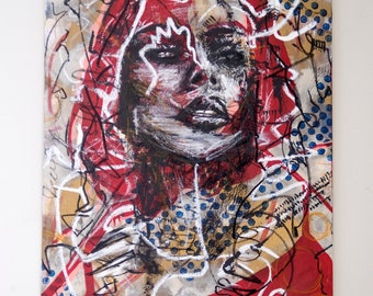 Siren, 24 x 36, Mixed Media on canvas