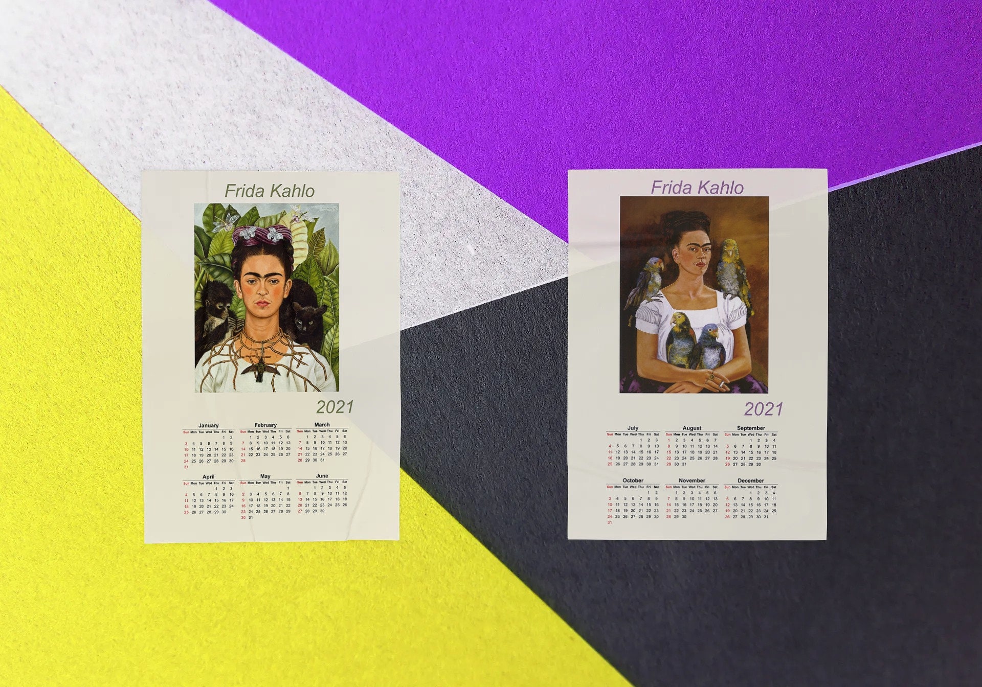 Calendarios 2019 Frida Kahlo para imprimir: ¡Inspírate con su arte!