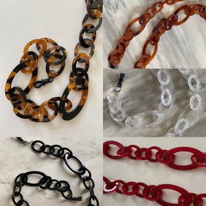 Chain cord necklace fashion glasses MADE IN FRANCE