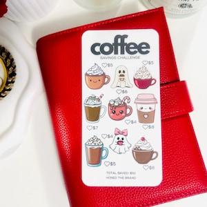 Coffee Mini Savings Challenge: Laminated Tracker A6/A5