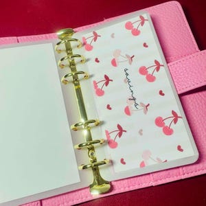 Cherry hearts cash envelopes A5 A6 A7 // Glossy or Matte, Personalized cash envelopes, Set of 3, Budget binder, Cash stuffing