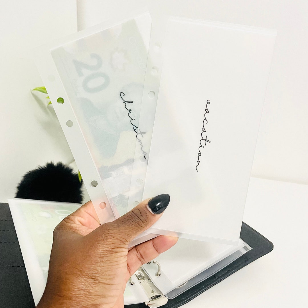 Matte Vellum Cash Envelopes A6 A7 // Personalized Cash Envelopes