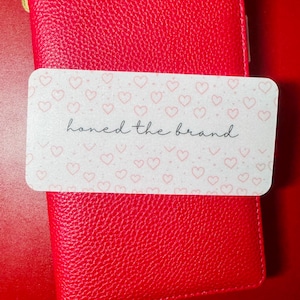 Pink hearts custom cash envelope inserts A6 // Matte vellum and glossy cardstock inserts, Cash envelopes placeholders, Cash stuffing