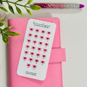Défi économique de 26 enveloppes // Défi économique plastifié réutilisable, papier cartonné glacé, enveloppes de trésorerie à fermeture éclair, tracker perforé A6/A5