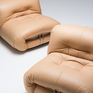 Pair of Soriana Lounge Chairs by Tobia and Afra Scarpa