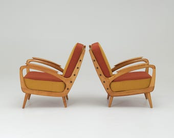 Sessel von B. Spuijs für De Ster Gelderland, 1950er Jahre, 2er Set